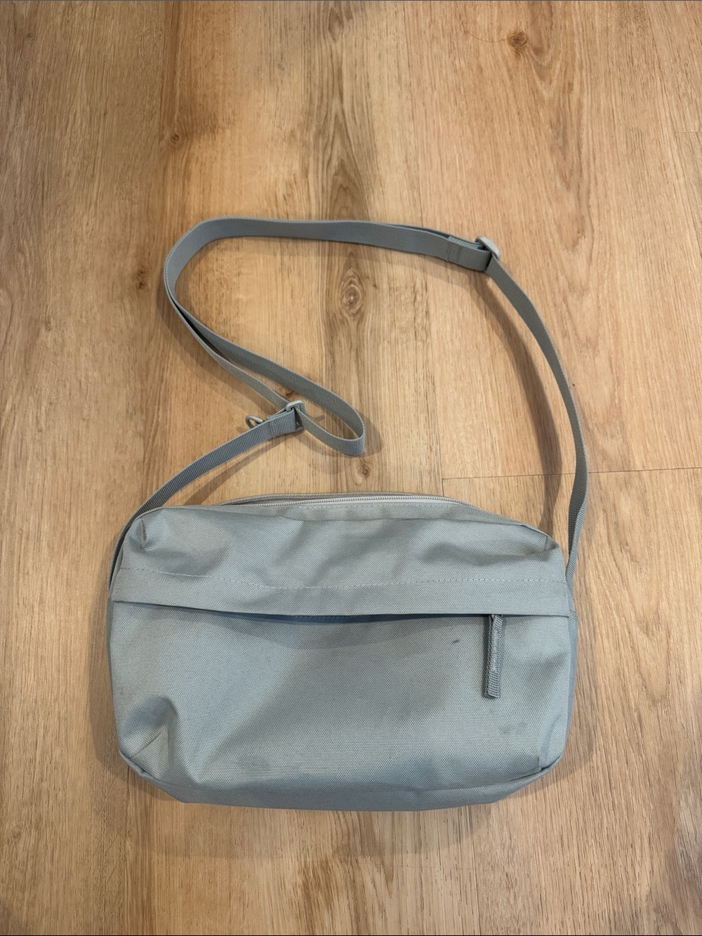Muji Light Gray Crossbody Bag